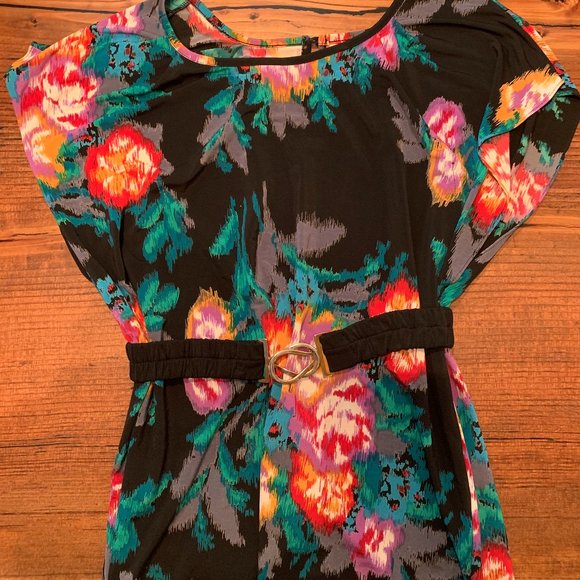 Aritzia Abstract Floral Print Mini Dress - Picture 2 of 11